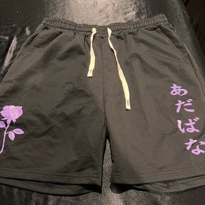 Black/Purple shorts